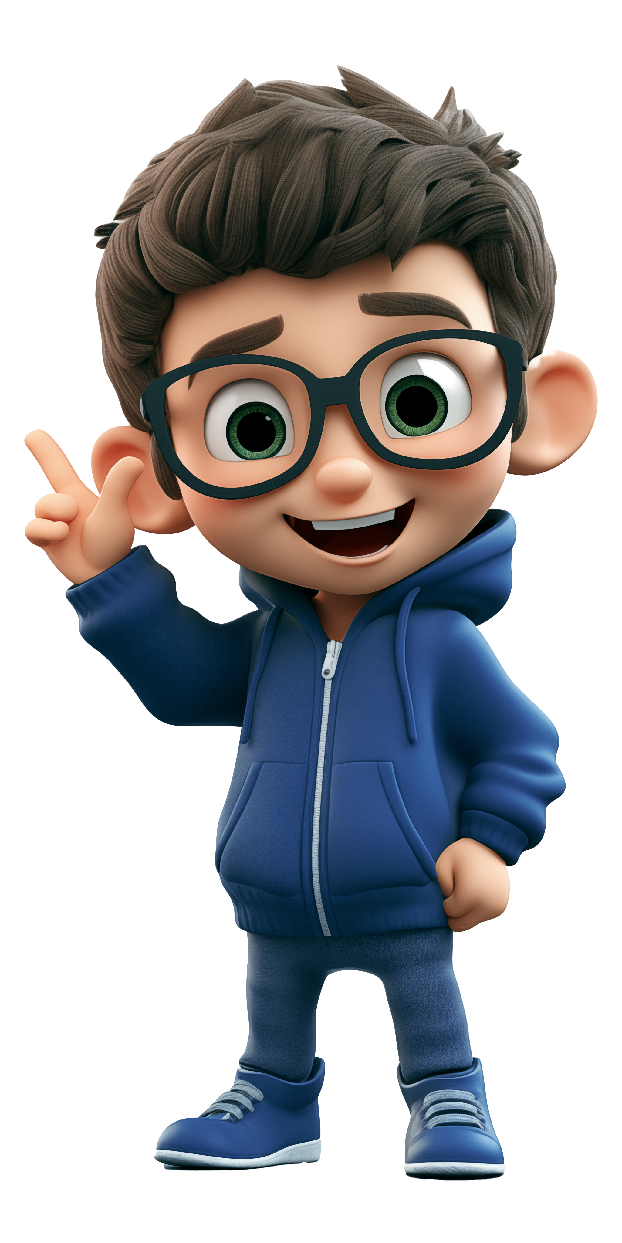 Blu, o mascote da Bluey, dando boas-vindas à plataforma Synapse